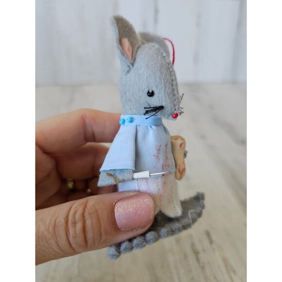 Vintage felt mice dentist Mexico Mexican decor mouse - Picture 8 of 14